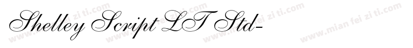 Shelley Script LT Std字体转换